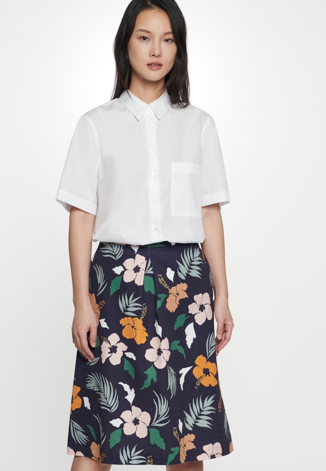 Rock Floral in Dunkelblau |  Seidensticker Onlineshop