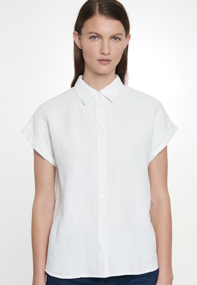 Shirt Blouse Uni in White |  Seidensticker Onlineshop
