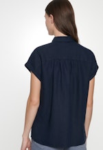 Regular fit Hemdbluse Uni in Dunkelblau |  Seidensticker Onlineshop