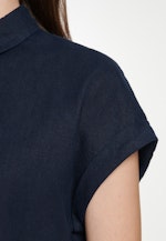 Regular fit Hemdbluse Uni in Dunkelblau |  Seidensticker Onlineshop