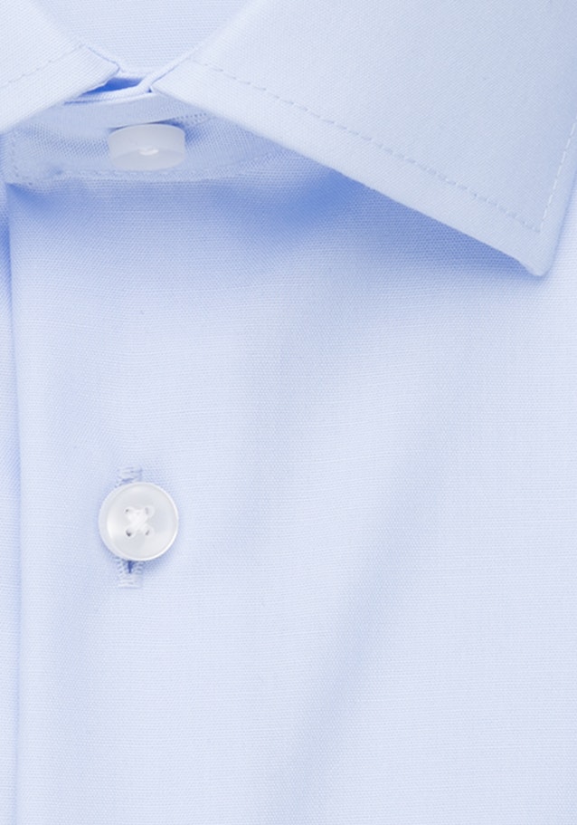 Non-iron Popeline Business overhemd in Slim with Kentkraag in Middelmatig Blauw |  Seidensticker Onlineshop