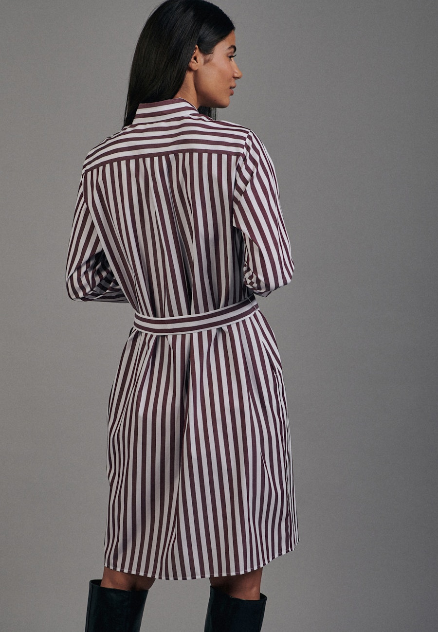 Popeline Midi Kleid in Rot |  Seidensticker Onlineshop