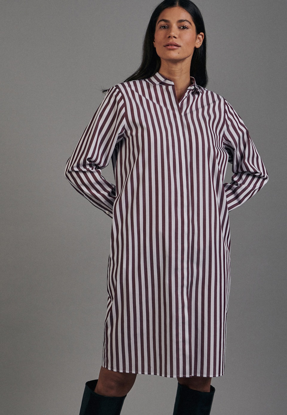 Kragen Kleid Regular in Rot |  Seidensticker Onlineshop