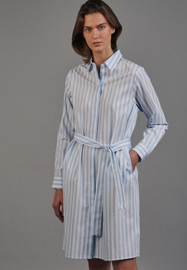 Kleid Streifen in Hellblau |  Seidensticker Onlineshop