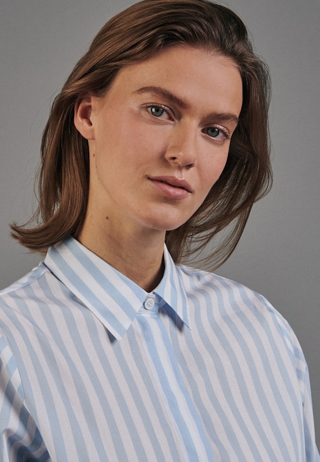 Kleid Streifen in Hellblau |  Seidensticker Onlineshop