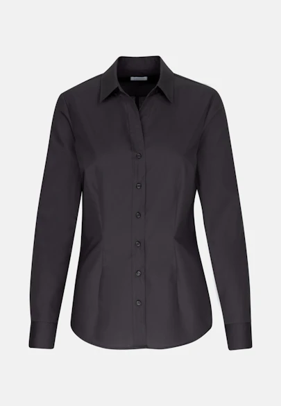 Hemdbluse slim fit in Schwarz |  Seidensticker Onlineshop
