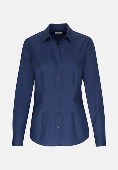 Hemdbluse slim fit in Dunkelblau |  Seidensticker Onlineshop