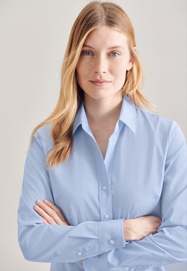 Hemdbluse slim fit in Hellblau |  Seidensticker Onlineshop