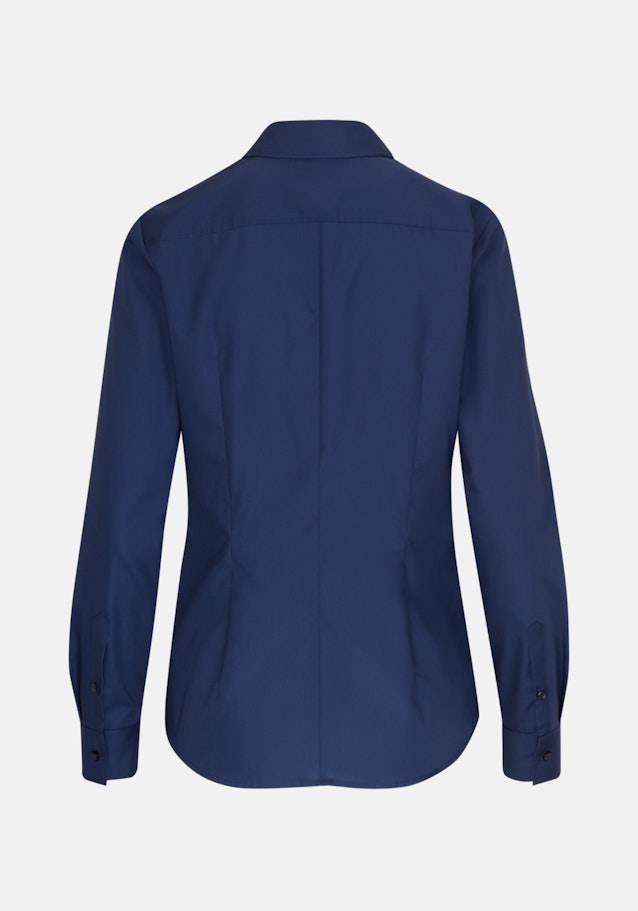 Non-iron Popeline Shirtblouse in Donkerblauw |  Seidensticker Onlineshop
