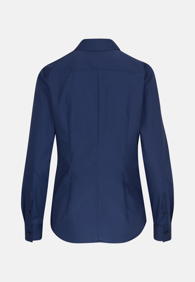 Non-iron Poplin Shirt Blouse in Dark Blue | Seidensticker online shop