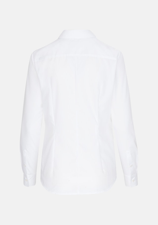 Non-iron Poplin Shirt Blouse in White | Seidensticker Onlineshop