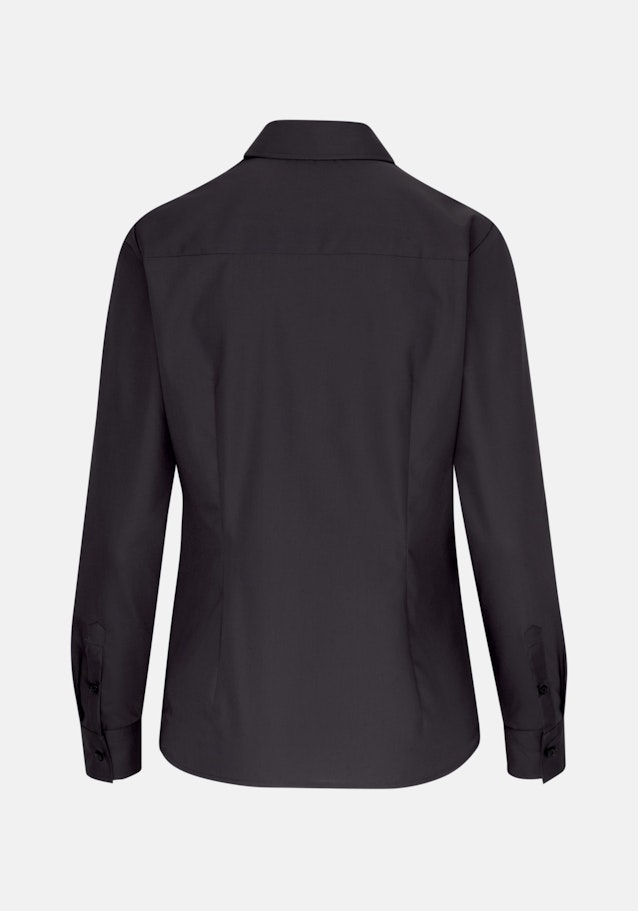 Non-iron Popeline Shirtblouse in Zwart |  Seidensticker Onlineshop