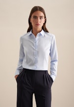 Non-iron Poplin Shirt Blouse in Light Blue |  Seidensticker Onlineshop