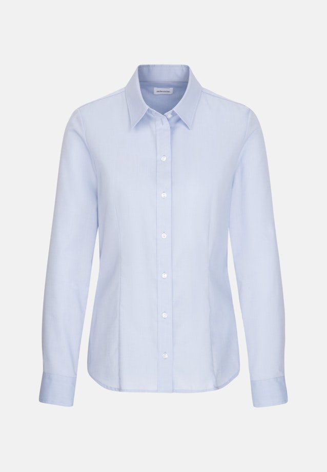 Non-iron Poplin Shirt Blouse in Light Blue |  Seidensticker Onlineshop