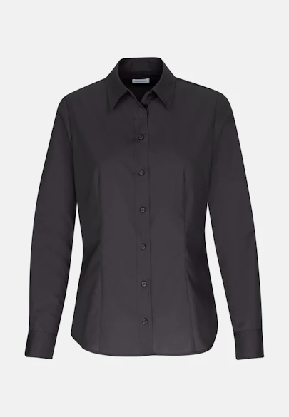 Hemdbluse regular fit in Schwarz |  Seidensticker Onlineshop
