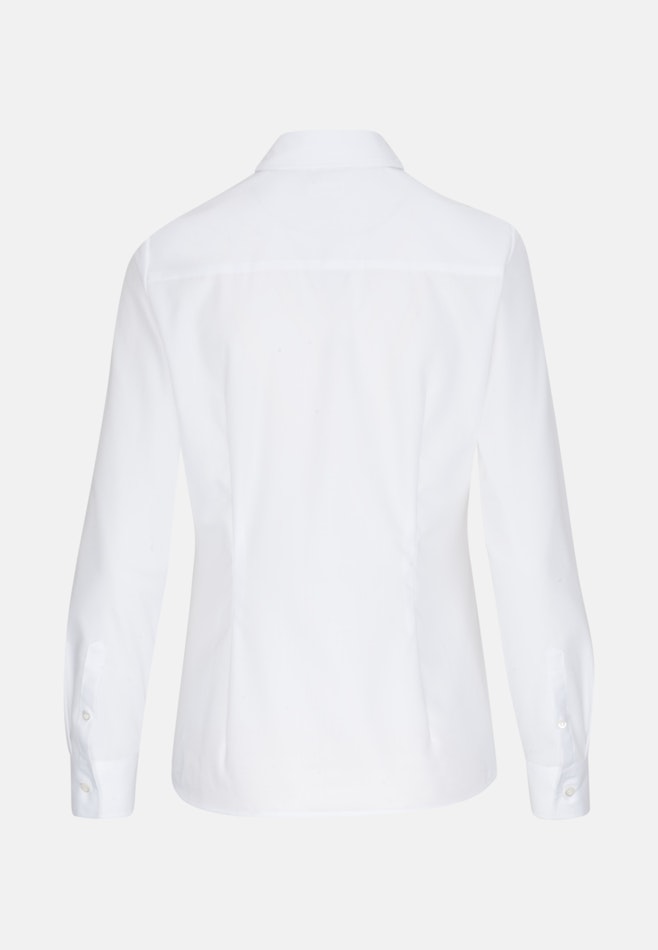 Non-iron Poplin Shirt Blouse in White | Seidensticker online shop