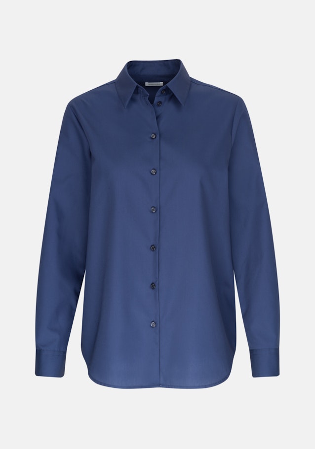 Hemdbluse Uni in Dunkelblau | Seidensticker Onlineshop
