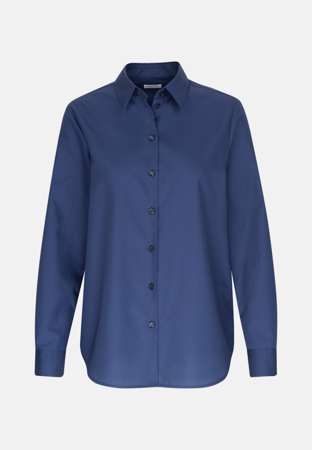 Hemdbluse Uni in Dunkelblau |  Seidensticker Onlineshop
