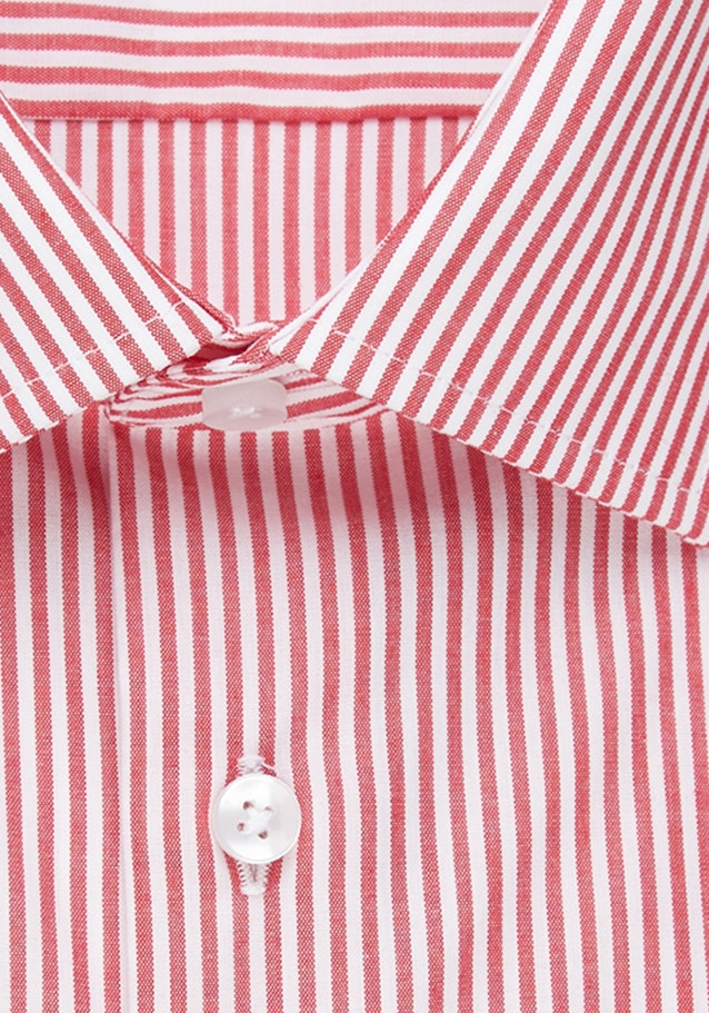 Non-iron Popeline Korte mouwen Business overhemd in Shaped with Kentkraag in Rood |  Seidensticker Onlineshop