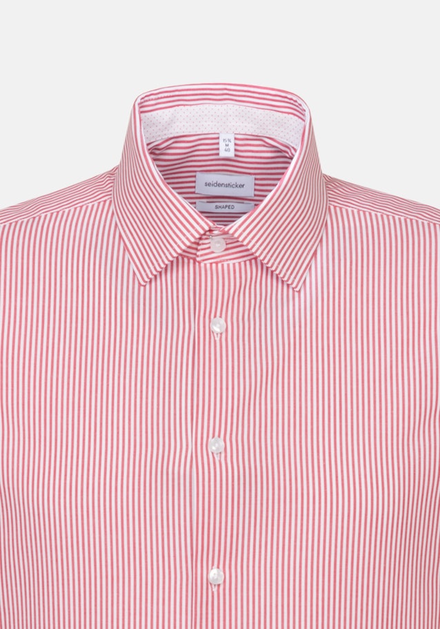 Non-iron Poplin Short sleeve Business Shirt in Shaped with Kent-Collar in Red |  Seidensticker Onlineshop