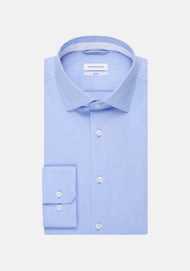 Non-iron Oxfordhemd in Slim with Kentkraag in Lichtblauw |  Seidensticker Onlineshop