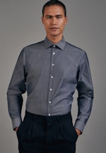 Shaped Business Hemd Uni in Dunkelblau |  Seidensticker Onlineshop
