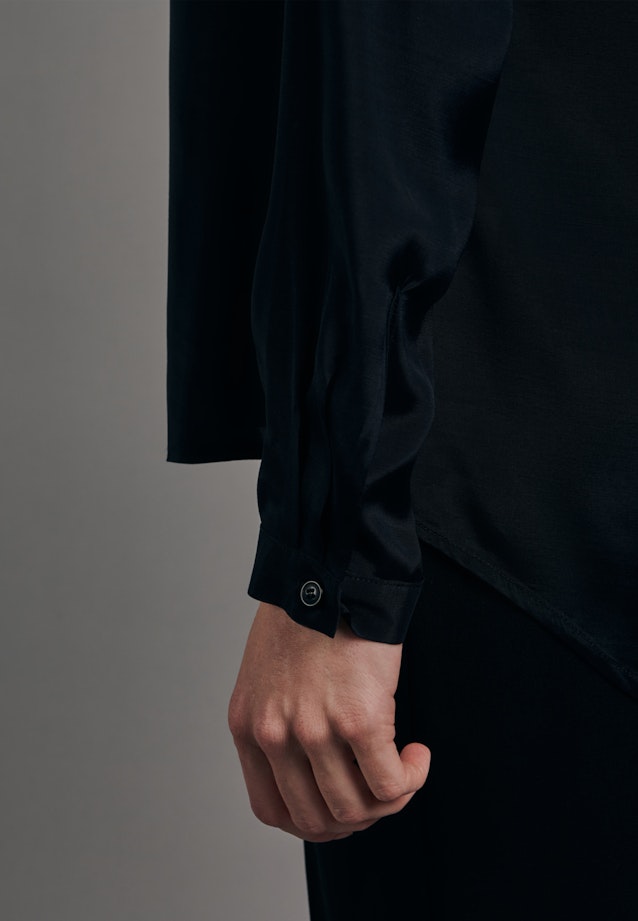 Long sleeve Voile Tunic in Black |  Seidensticker Onlineshop