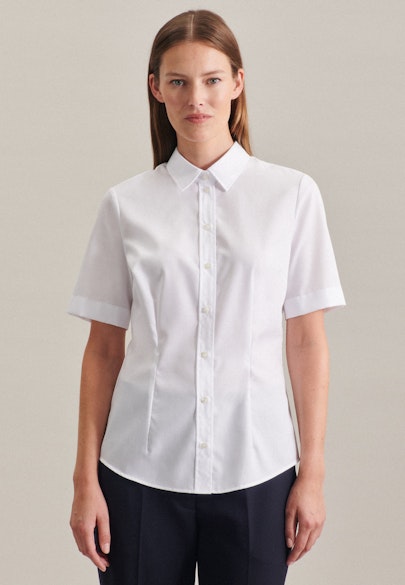 Shirt blouse Uni in White |  Seidensticker Onlineshop