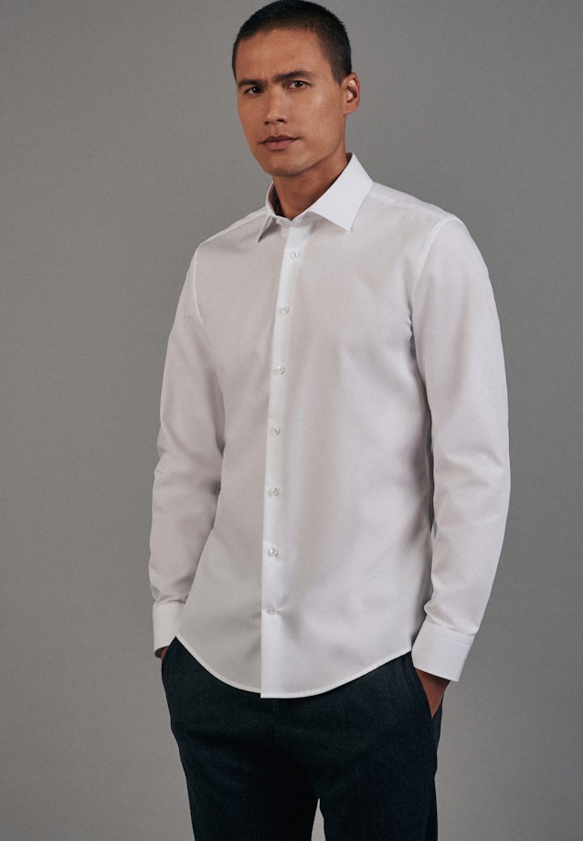 Slim Chemise Business Uni in Blanc |  Seidensticker Onlineshop