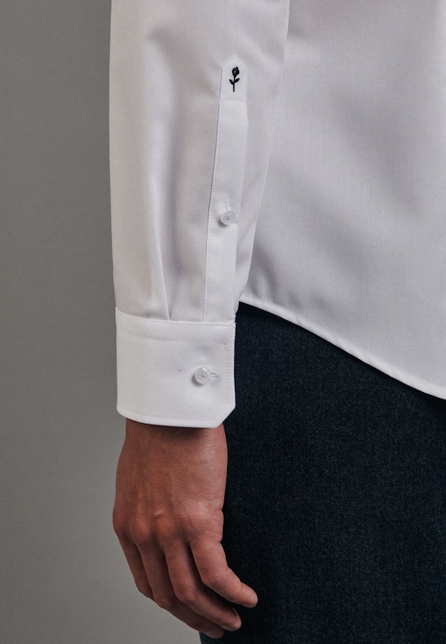 Slim Business Hemd Uni in Weiß |  Seidensticker Onlineshop
