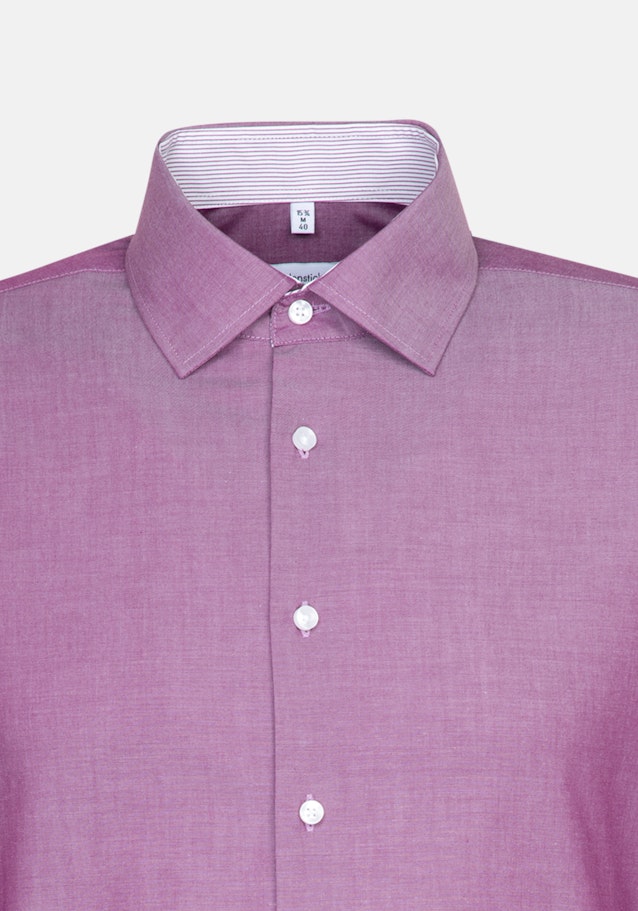 Non-iron Chambray Business overhemd in Slim with Kentkraag in Roze/Pink |  Seidensticker Onlineshop