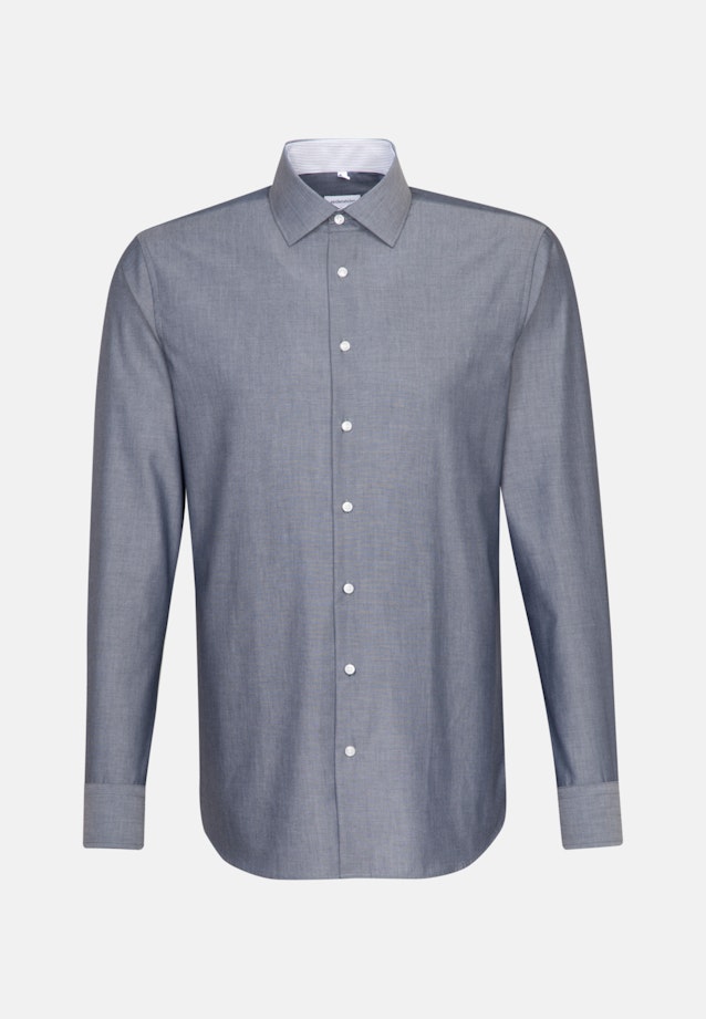 Slim Business Hemd Uni in Dunkelblau |  Seidensticker Onlineshop