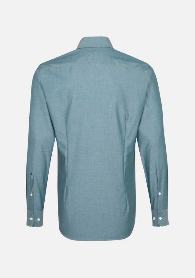 Bügelfreies Chambray Business Hemd in Slim mit Kentkragen in Grün |  Seidensticker Onlineshop
