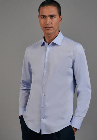 Slim Business Shirt Uni in Light Blue |  Seidensticker Onlineshop
