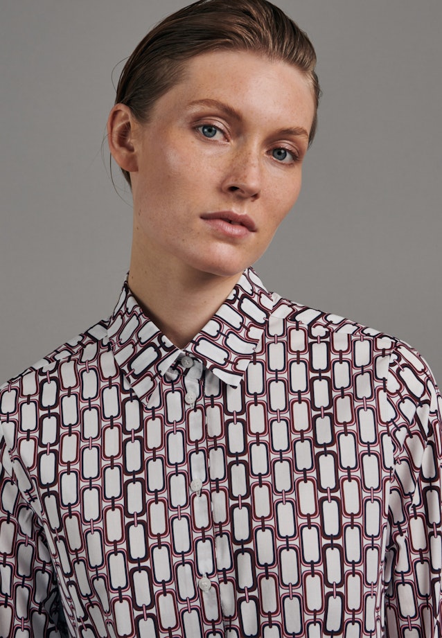 Shirt Blouse Print in Red |  Seidensticker Onlineshop