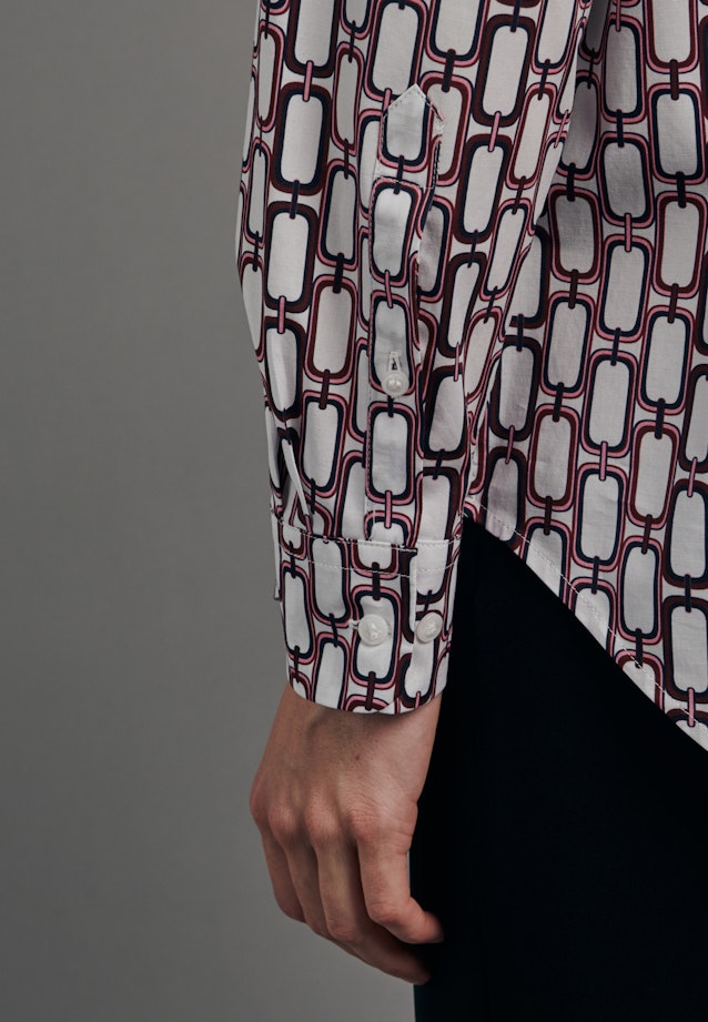 Shirt Blouse Print in Red |  Seidensticker Onlineshop