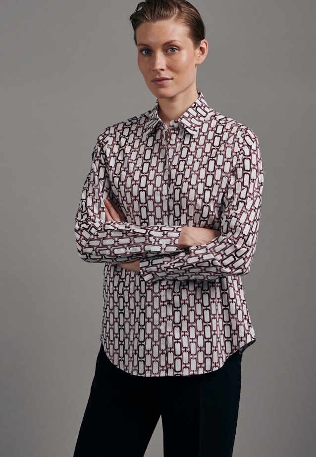 Shirt Blouse Print in Red |  Seidensticker Onlineshop