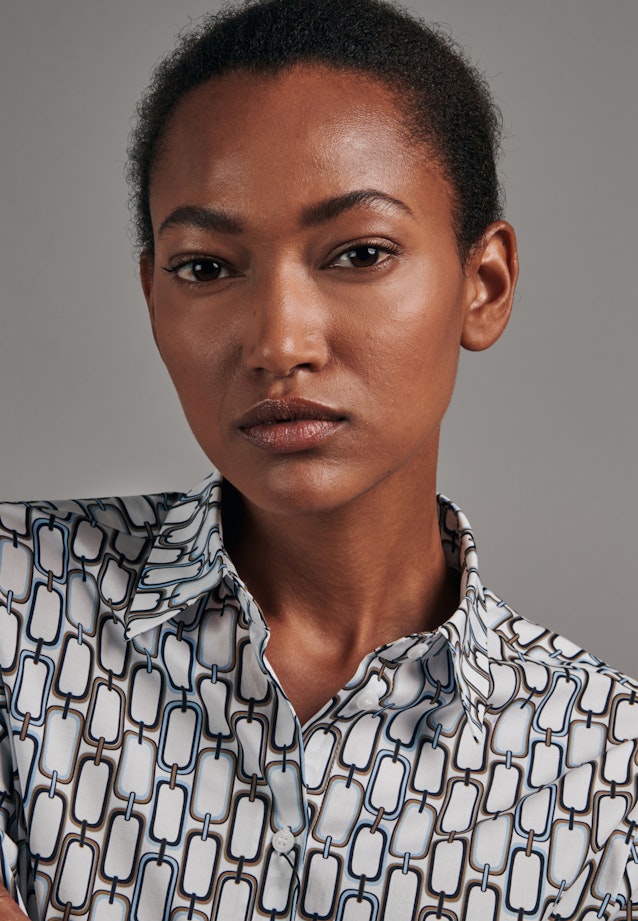 Chemisier Imprimé in Blanc |  Seidensticker Onlineshop