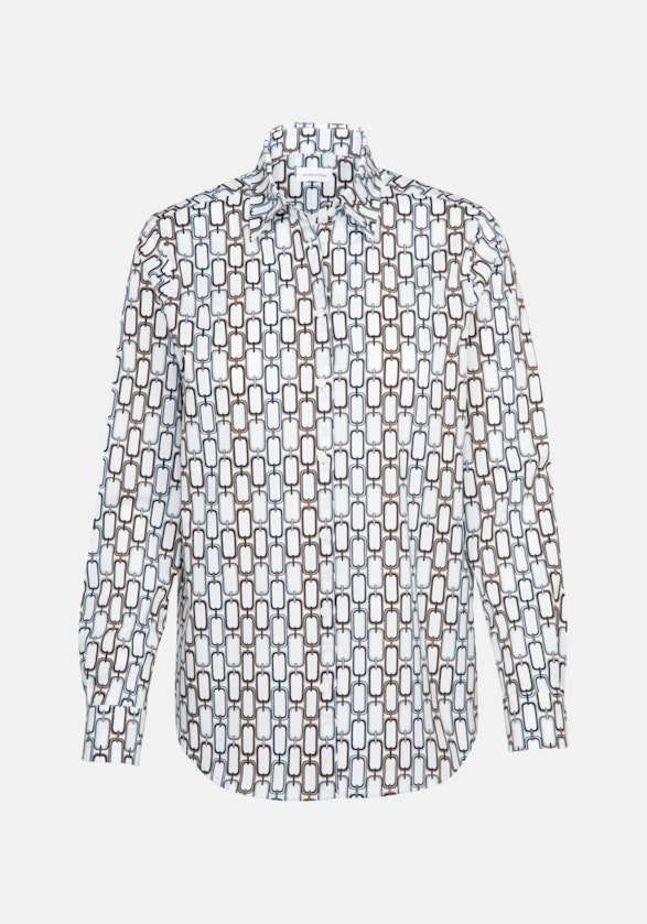 Lange mouwen Popeline Shirtblouse in Wit |  Seidensticker Onlineshop