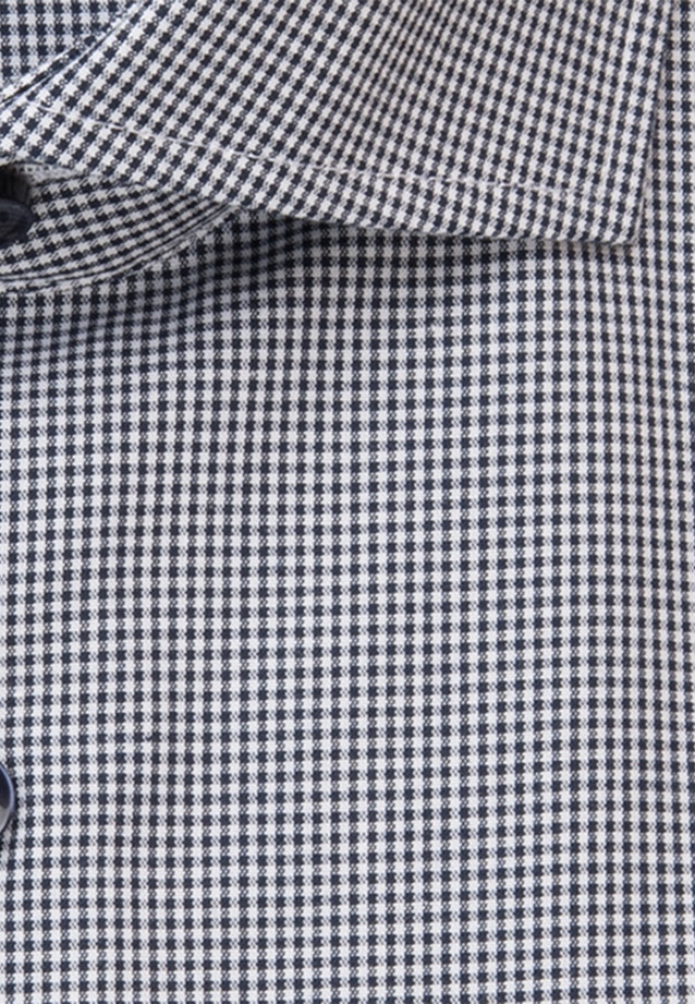 Bügelfreies Popeline Kurzarm Business Hemd in Comfort mit Kentkragen in Dunkelblau |  Seidensticker Onlineshop
