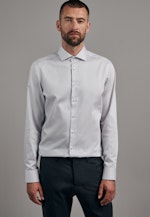 Slim Business Hemd Druck in Dunkelblau |  Seidensticker Onlineshop