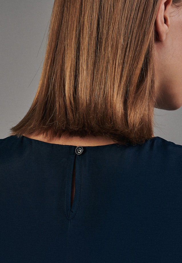 Shirt Blouse Uni in Dark Blue |  Seidensticker Onlineshop