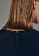 Shirt Blouse Uni in Dark Blue |  Seidensticker Onlineshop