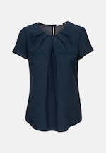 Shirt Blouse Uni in Dark Blue |  Seidensticker Onlineshop