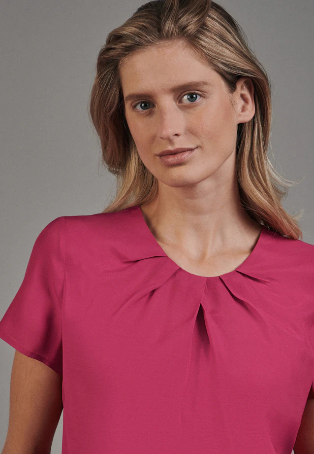 Shirt Blouse Uni in Red |  Seidensticker Onlineshop