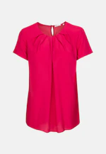 Shirt Blouse Uni in Red |  Seidensticker Onlineshop