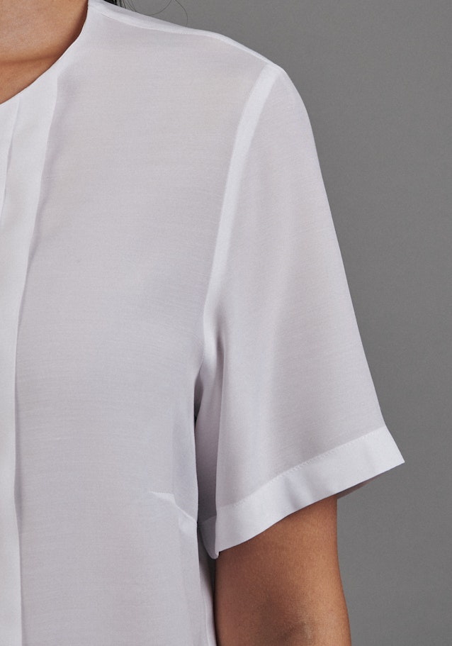 Shirtbluse Uni in Weiß | Seidensticker Onlineshop