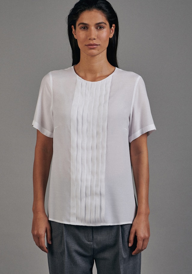 Shirtbluse Uni in Weiß | Seidensticker Onlineshop
