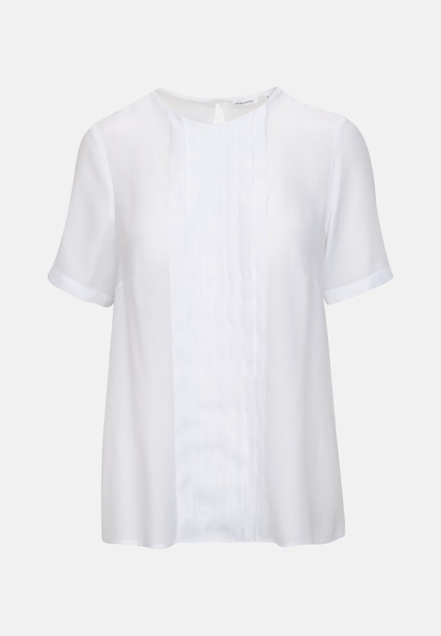 Shirtbluse Uni in Weiß |  Seidensticker Onlineshop
