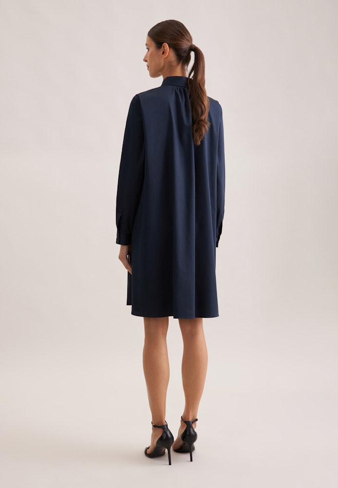 Hemdblusenkleid mit Stretchanteil in A- Linie dans Bleu Foncé | Boutique en ligne Seidensticker